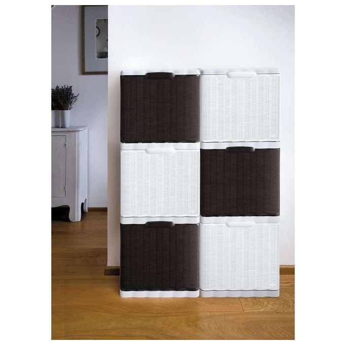 Stefanplast Scarpiera Elegance Moka 40x30x40cm
