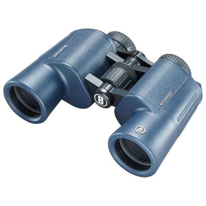 Bushnell 134211R H2O 2 Binocolo 10x42 Porro Completamente Multicoated Impermeabile IPX7 Antinebbia Azoto Occhiali Twist Up colore Blu