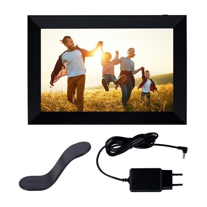 Rollei 30287 Cornice per Foto Digitale Touch Screen 10.1'' Wi-Fi 8 GB Memoria Interna MicroSD Nero