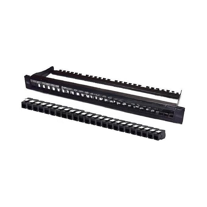 Wp Europe Pannello 1U con 24 Rj45u Cat.6a Nero