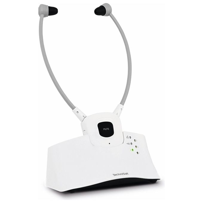 TechniSat 0000-9130 StereoMan ISI 3 Auricolari Wireless In-Ear con Bluetooth e Jack 3.5 mm colore Bianco