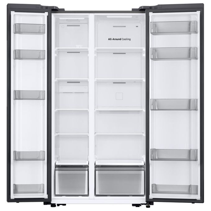 Samsung RS57DG400EM9EF Air Space AI Frigorifero Side by Side 583 L 178 cm Classe E 37 dB No Frost Wi-Fi SpaceMax (178x91.2x71.6 cm) colore Acciaio Inox
