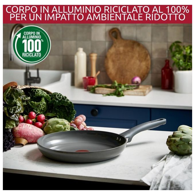 Lagostina 010274031118 Casseruola 18 cm Manico Lungo Fonda Antiaderente Ceramica