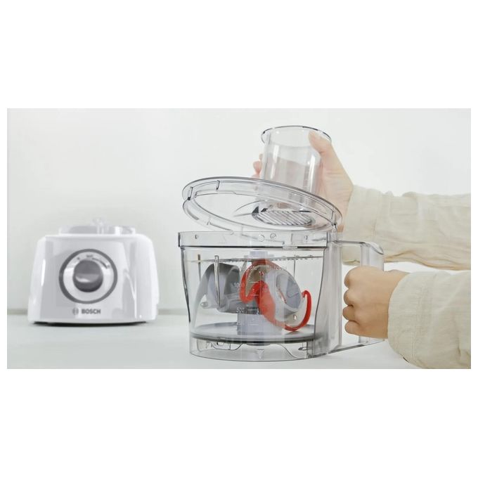 Bosch MCM3100W MultiTalent 3 Robot da cucina multifunzione 800 W ciotola 2,3 L 2 velocita' turbo accessori inclusi colore Bianco