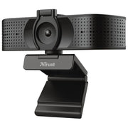 Trust 24280 Teza Webcam 4K Ultra HD 3840x2160 Pixel Doppio Microfono Messa a Fuoco Automatica USB Plug and Play colore Nero