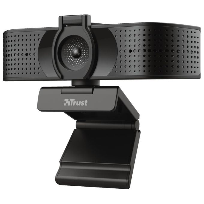 Trust 24280 Teza Webcam 4K Ultra HD 3840x2160 Pixel Doppio Microfono Messa a Fuoco Automatica USB Plug and Play colore Nero