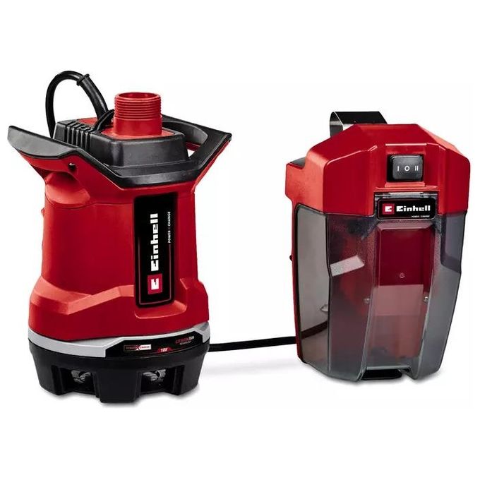 Einhell GE-DP 18-25 LI Power X-Change Pompa immersione acque sporche 18V 153W 7500 l-h 0.5 bar colore Nero Rosso