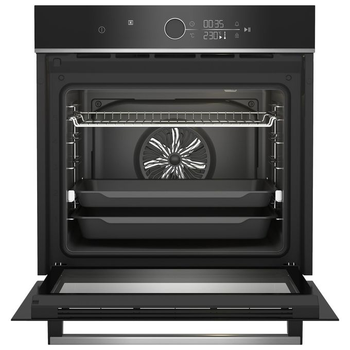 Beko 7757883865 bPRO500 Forno da incasso Multifunzione 72 L Classe A+ 13 Funzioni con Funzione Pizza e Pulizia a Vapore Hydroclean ECO (59.4x56.7x59.5 cm) colore Nero