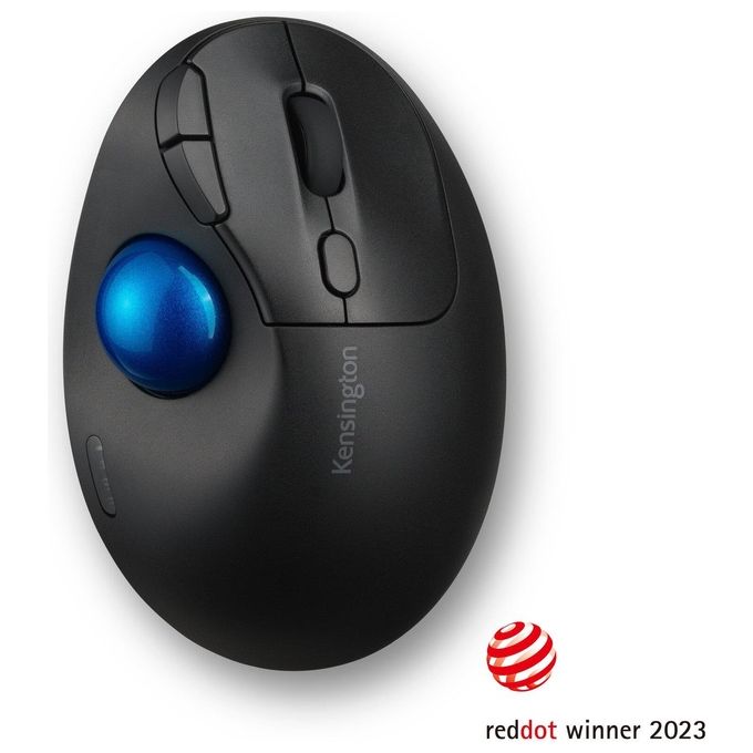 Kensington K72194WW Pro Fit Ergo TB450 Trackball Wireless Bluetooth 2,4 GHz 1600 DPI 7 Pulsanti colore Nero