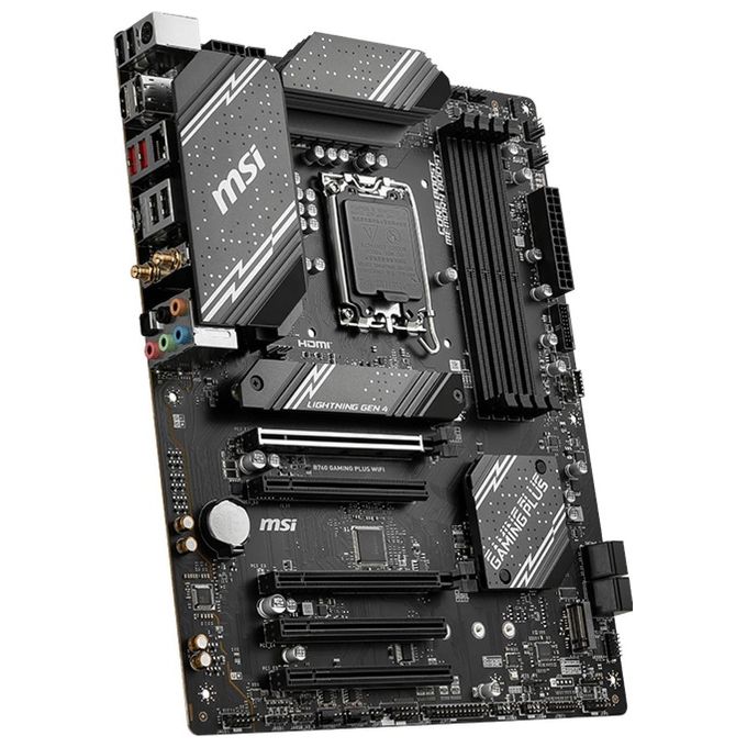 MSI B760 GAMING PLUS WIFI Scheda Madre Intel B760 LGA 1700 ATX DDR5 192 GB Wi-Fi 6E Bluetooth 5.3 2.5 Gigabit LAN colore Nero