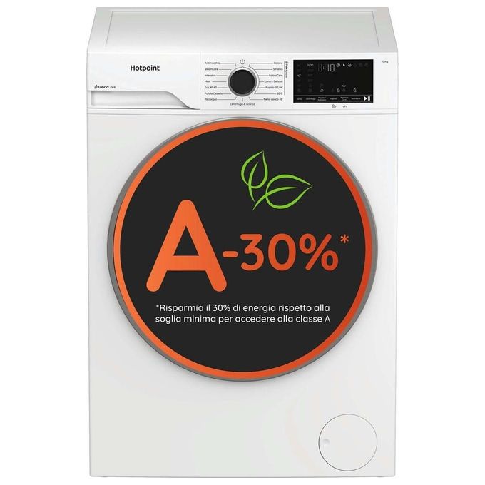 Hotpoint HB 123 CARE IT Délica Lavatrice a libera installazione a carica frontale 12Kg Classe B Bianco