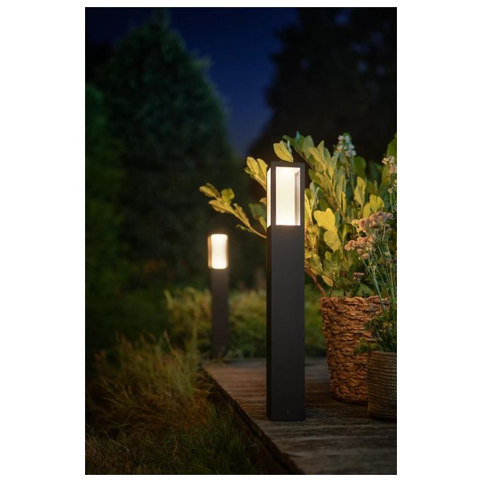 Philips Hue White and Colour Ambience Palo per Esterni con Led Integrato Nero Impress