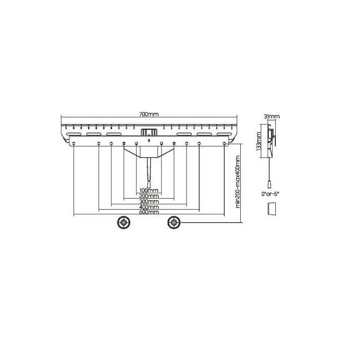 Link Supporto Monitor 37''-80'' Fino a 50 Kg per Pareti Cartongesso Legno