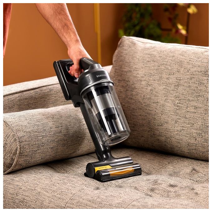 Samsung VS20C85G4PB-WD Jet 85 CompleteClean Plus Aspirapolvere a bastone 2 in 1 senza sacchetto 0,8 L autonomia fino a 60 minuti 210 AW 86 dB colore Blu