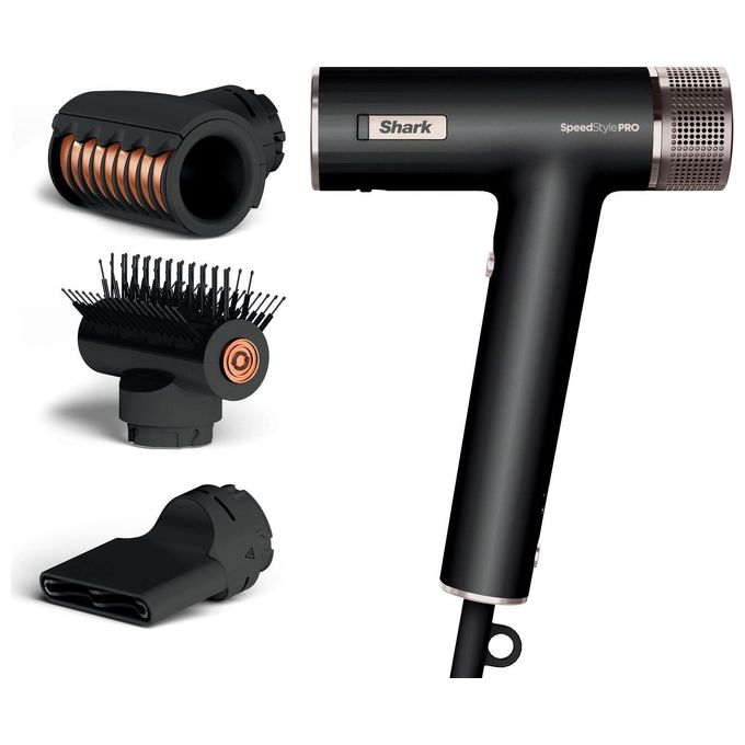 Shark HD731EU SpeedStyle Pro Asciugacapelli Multistyler 3 in 1 1750W 3 Velocita' 5 Temperature Scalp Shield colore Nero