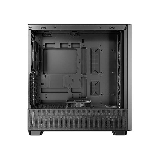 Antec FLUX Case PC Midi Tower Supporto E-ATX Pannello Laterale in Vetro Temperato e Inserti in Legno colore Nero
