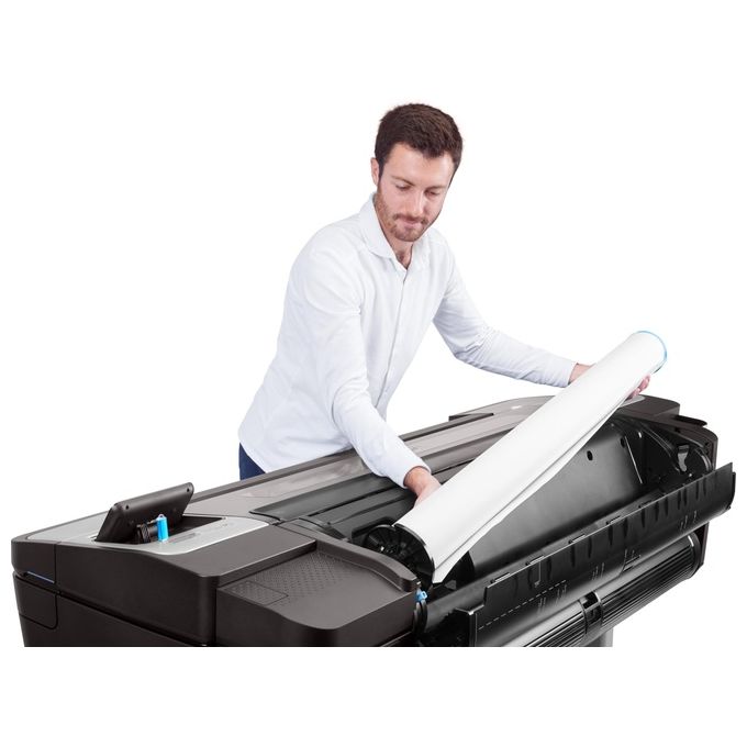 HP 1VD87A#B19 DesignJet T1700 Plotter Stampante 111.8 cm 116 stampe A1-h Adobe PostScript 3 Wi-Fi Gigabit LAN colore Nero