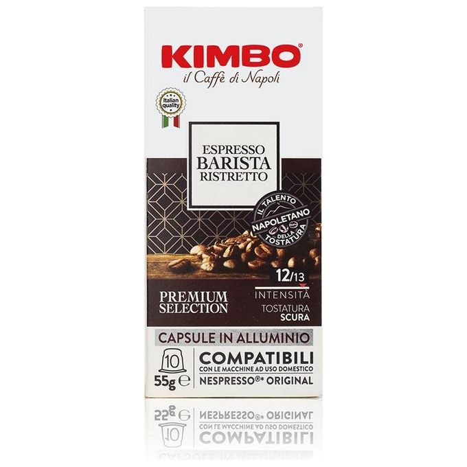 Kimbo Barista Ristretto Capsule Compatibili Nespresso Alluminio 30 Pezzi