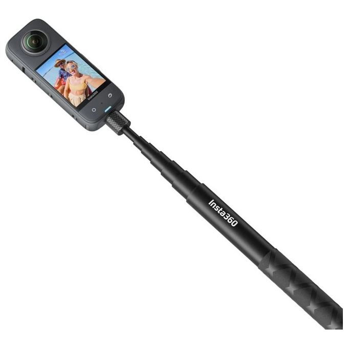 Insta360 CINSAAVF Selfie Stick Invisibile 114 cm in Alluminio Compatibile con Camere 360° colore Nero