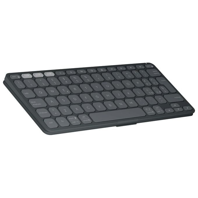 Logitech 920-012976 Keys-To-Go 2 Tastiera Bluetooth Portatile Compatibile con Windows Android macOS ChromeOS iOS iPadOS Fino a 3 Dispositivi Batteria 3 Anni colore Grafite