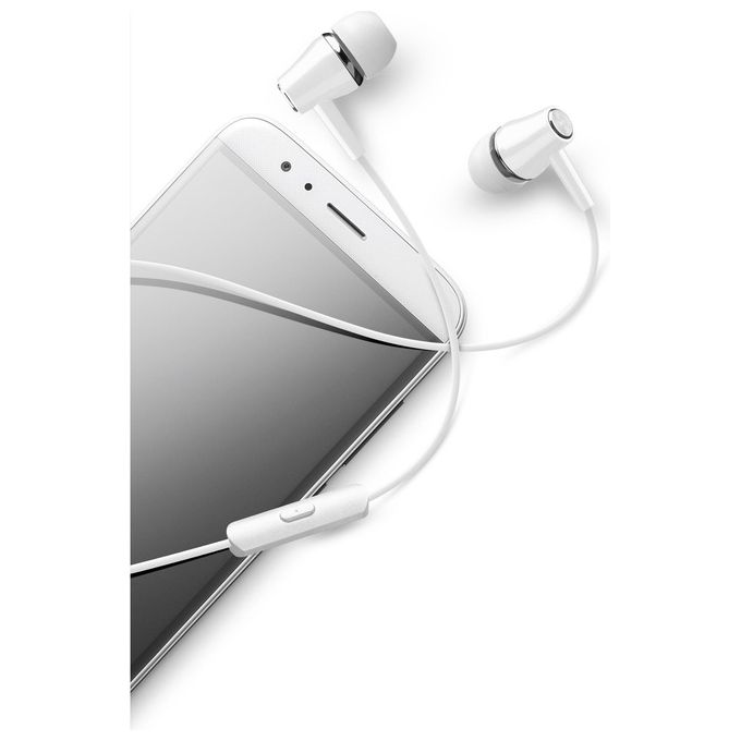 Cellular Line Voice In-Ear Auricolare con Microfono Jack 3,5mm Bianco