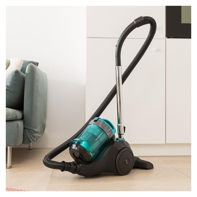 Cecotec 05599 Conga Rockstar Multicyclonic Aspirapolvere a Traino Multiciclonico 2,5 L 800 W 79 dB colore Nero Turchese