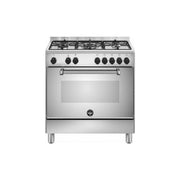 La Germania AMN855EXV-24 Americana Cucina Gas 5 Fuochi Forno Elettrico Multifunzione 75 L Classe A (92x80x50 cm) colore Acciaio Inox