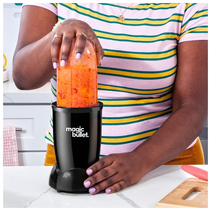 Nutribullet MBR06B Magic Bullet Frullatore da Tavolo 200W 0.5L 0.3L lame acciaio inox colore Nero