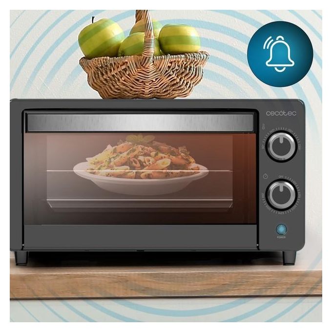 Cecotec 03816 BakeandToast 1090 Forno da Tavolo Elettrico 10 L 1000 W Timer 60 min Temperatura fino a 230 °C colore Nero