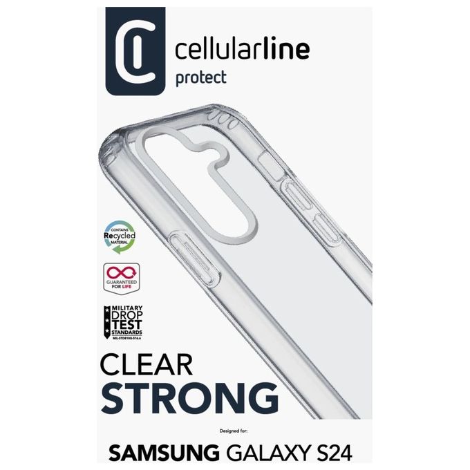 Cellular Line Cover per Samsung Galaxy Clear Duo S24 Trasparente