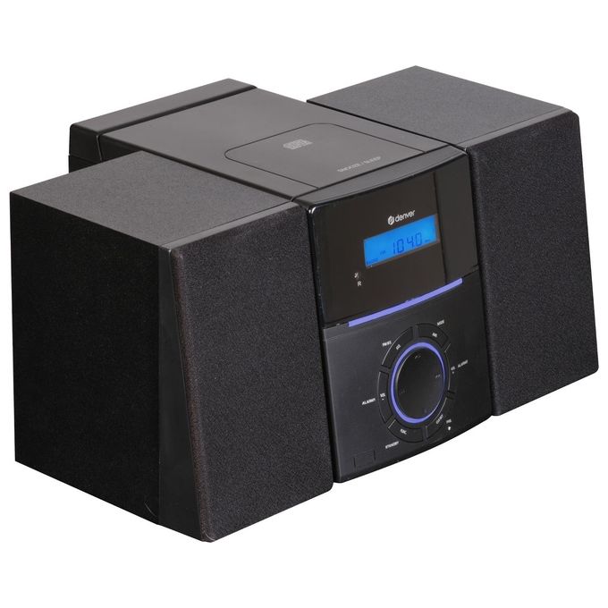 Denver MCA-240 Microsistema Audio per la Casa Lettore CD Radio FM 40 W Display LCD Telecomando colore Nero