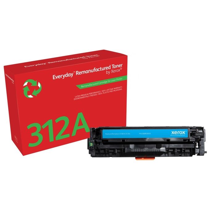 Xerox CF381A Everyday Toner Rigenerato Compatibile HP 312A Color LaserJet Pro MFP M476 2700 pagine colore Ciano