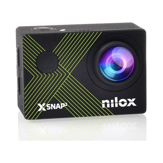 Nilox S0458598 X-SNAP2 Action Cam 4K WiFi Impermeabile 30m Display 2'' Foto 16MP Sensore CMOS colore Nero