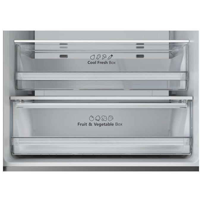 Hisense RF632N4BCE Frigorifero French Door 485 L 200 cm Classe E 38 dB Total No Frost Multi Air Flow colore Acciaio Inox
