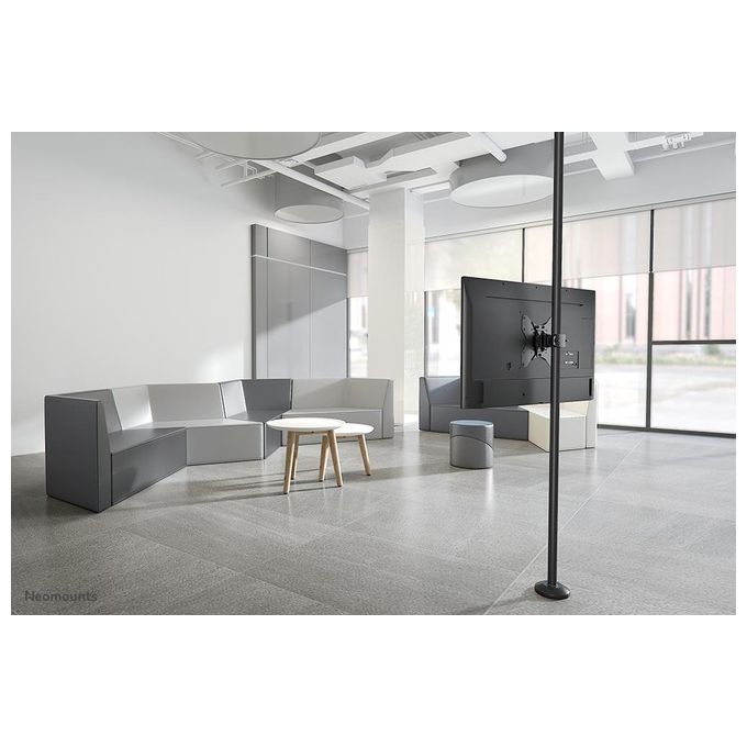 Neomounts FL40-430BL12 Supporto palo per TV 23-42'' VESA 75x75-200x200 mm max 25 Kg inclinabile e girevole colore Nero