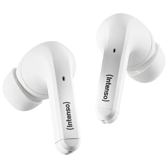 Intenso 3720302 White Buds T302A Auricolari TWS In Ear ANC Bluetooth 5.3 35 ore IPX4 colore Bianco
