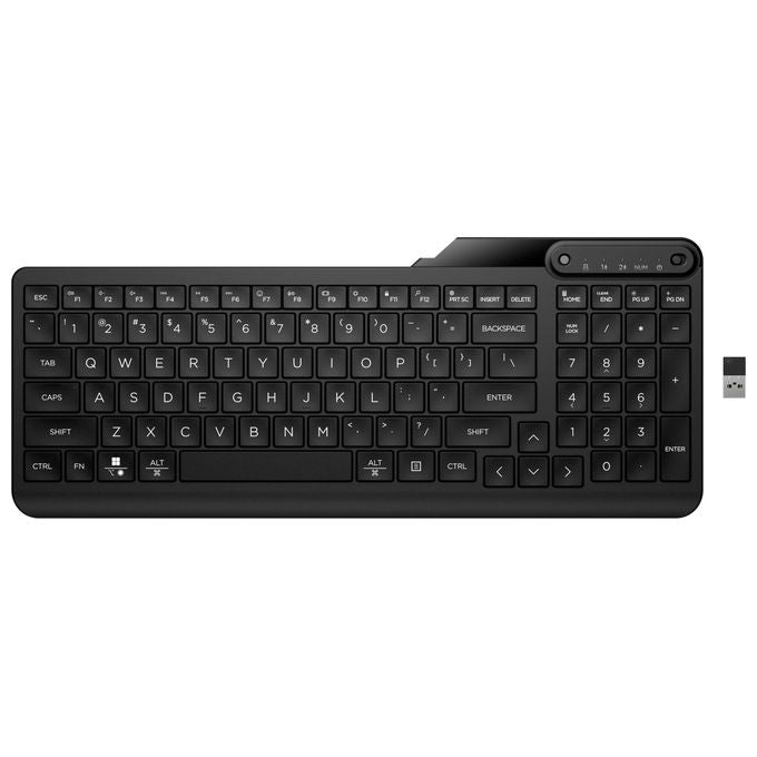 HP 7N7B9AA Tastiera Wireless Dual-Mode Full-size Bluetooth 5.3 Multi-dispositivo Layout 100% colore Nero