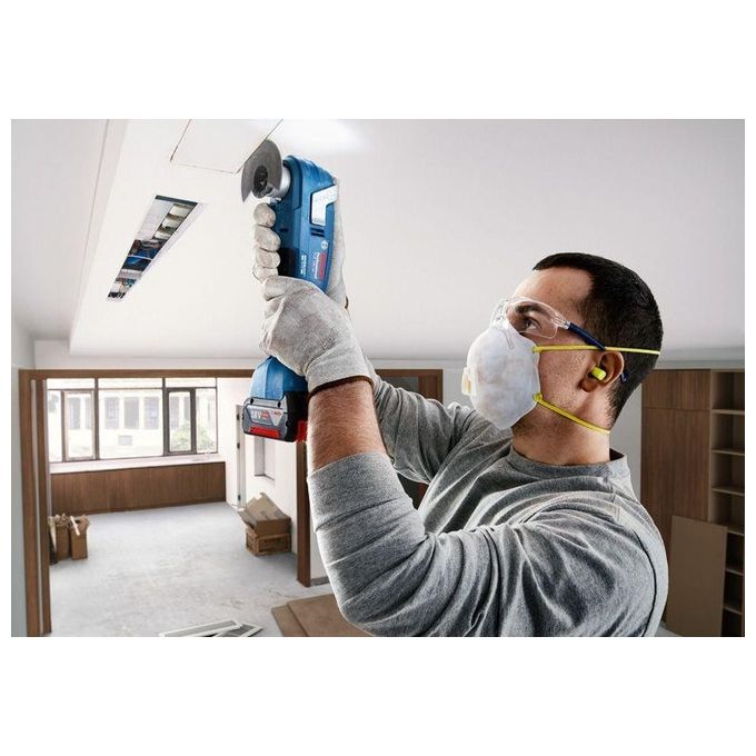 Bosch Professional 06018G2002 GOP 18V-34 Utensile Multifunzione a Batteria Motore Brushless Vibration Control Snap-In System Impugnatura Sottile 180 mm compatibile AMPShare colore Nero