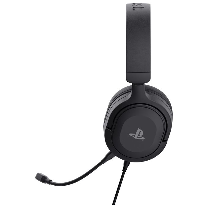 Trust 24715 GXT 498 Forta Cuffie Gaming Over-Ear PS5 PS4 Driver 50mm Microfono Staccabile Jack 3.5mm colore Nero