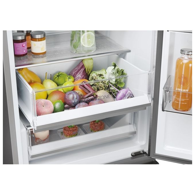 Haier HTW5620DNMG 3D 60 Serie 5 Frigorifero Combinato 414 L 205 cm Classe D 35 dB No Frost Wi-Fi colore Argento