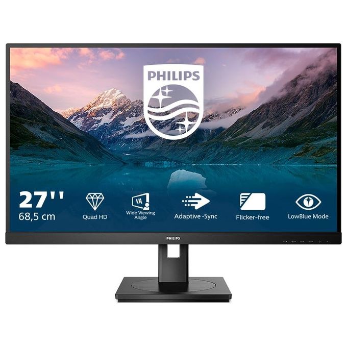 Philips 275S9JML-00 Monitor PC 27'' QHD 2560x1440 VA 75Hz 4ms Hub USB Flicker-Free LowBlue colore Nero
