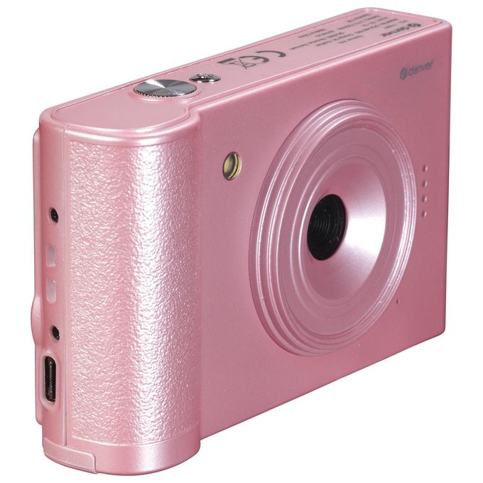 Denver 112170000030 DCA-4811RO Fotocamera Compatta 48 MP CMOS Full HD 1920 x 1080 Pixel Zoom 8x Schermo 2.8'' colore Rosa