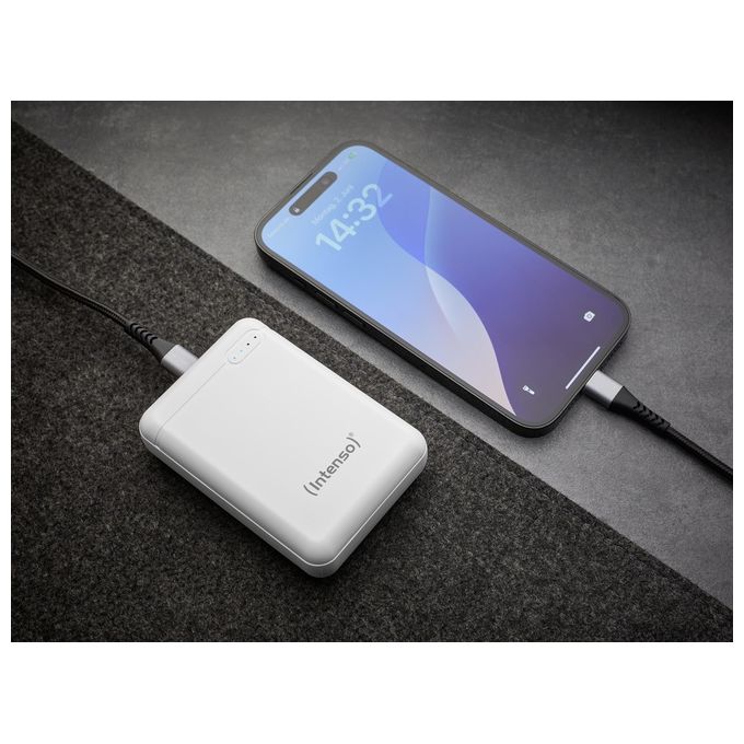 Intenso Powerbank XS 10000 Batteria Portatile Bianco Polimeri Di Litio 10000mAh