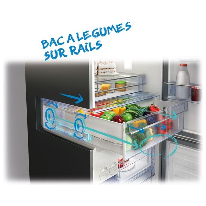 Beko BCSA285K4SFN Frigorifero Combinato da Incasso 271 L 177.5 cm Classe E 35 dB Raffreddamento Statico Porta Reversibile colore Bianco
