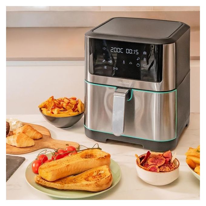 Cecotec CECOFRY SUPREME 8000 Friggitrice ad aria 8 L 1800 W 10 programmi display LED colore Nero Acciaio inox