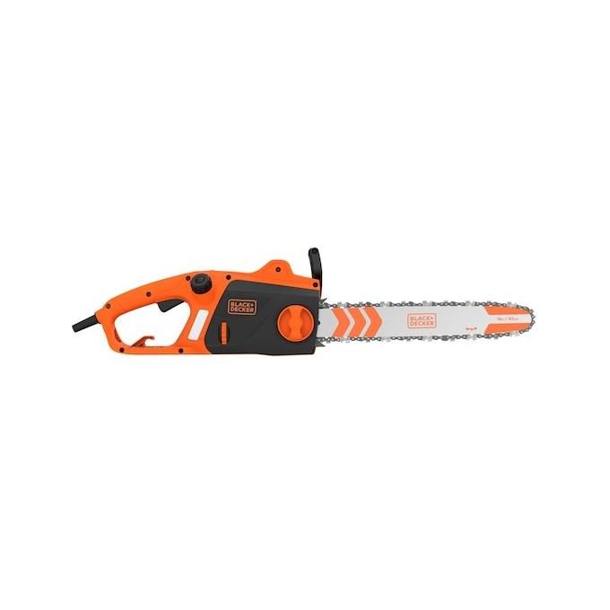 Black+decker BECS2040-QS Motosega Elettrica 2000W barra 40 cm lubrificazione automatica freno catena colore Arancione