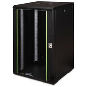 Digitus DN-19 20U-6-6-SW Serie Unique Armadio Rack 19 pollici 20U Profondita' Utile 450 mm Carico Massimo 100 Kg Porta in Vetro di Sicurezza IP20 colore Nero