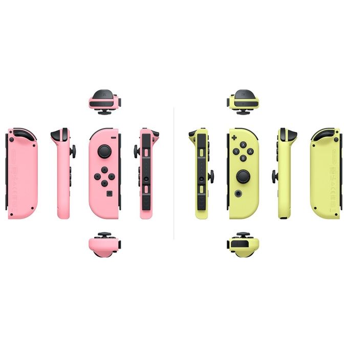 Nintendo 10011585 Joy-Con Set Controller 2 pezzi Nintendo Switch colore Rosa Pastello e Giallo Pastello