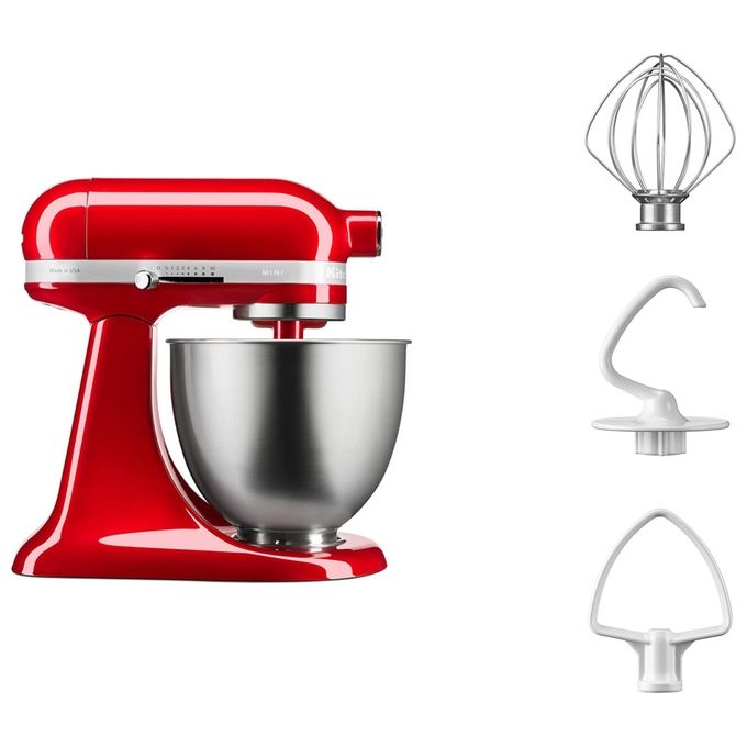 KitchenAid 5KSM3311XEER Artisan Impastatrice Planetaria 3,3 L 250 W 10 velocita' colore Rosso Imperiale