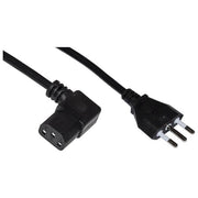 Link cavo alimentazione spina italiana tripolare 10 a - presa 90 gradi iec mt.1.8